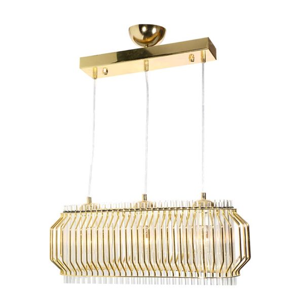 SE2765-3 Sarı Modern Salon Avizesi