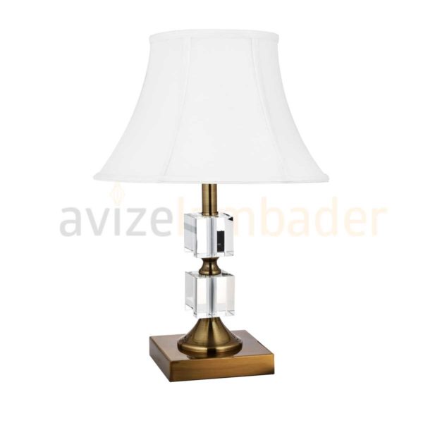 Aniluj İki Bronz Tİ-68 Kristal Abajur