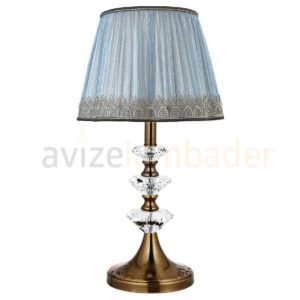 Ayluf Bronz SE-28 Kristal Abajur