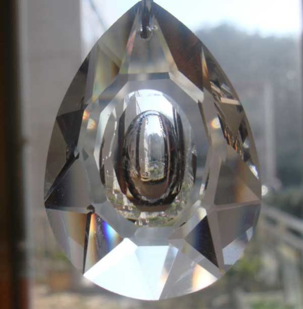 50x33 MM Şeffaf Kristal Göz Avize Taşı 10 Adet